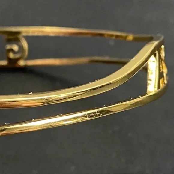 Kate Spade Bracelet As Good As Gold Bangle Size 8 Goldtone - Picture 14 of 15